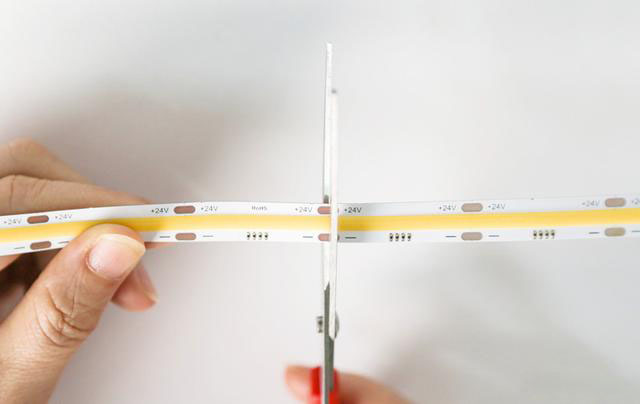 how to cut a cob led strip