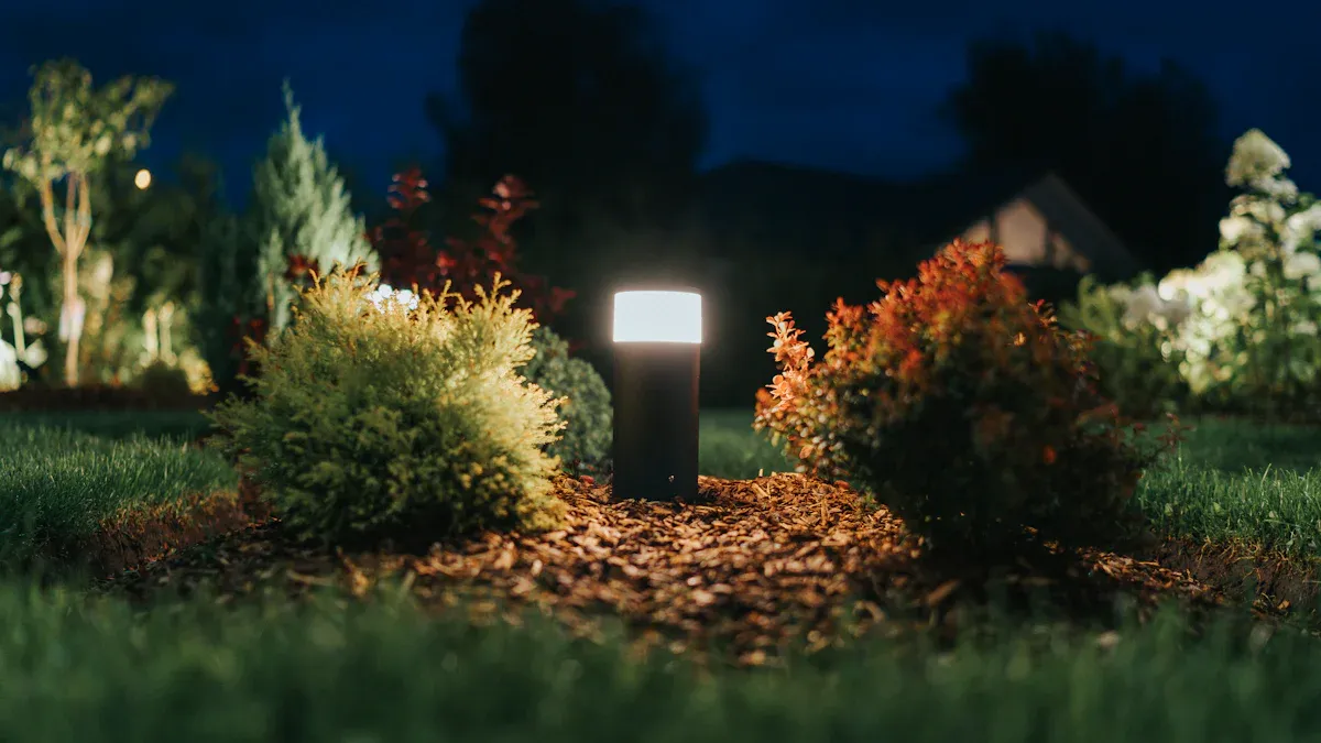 Fita de luz para iluminar o jardim
