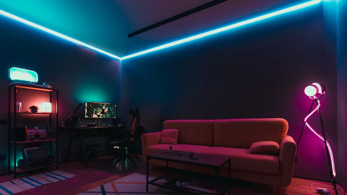 Decoración exterior con rgb led strip lights waterproof