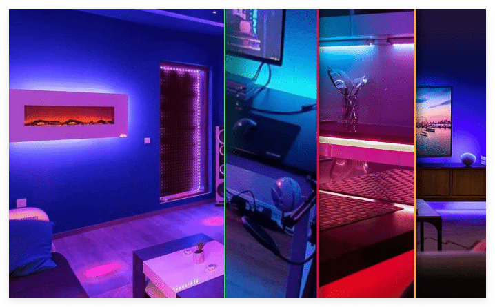 20 ideas para decorar tu hogar con tiras LED RGB impermeables