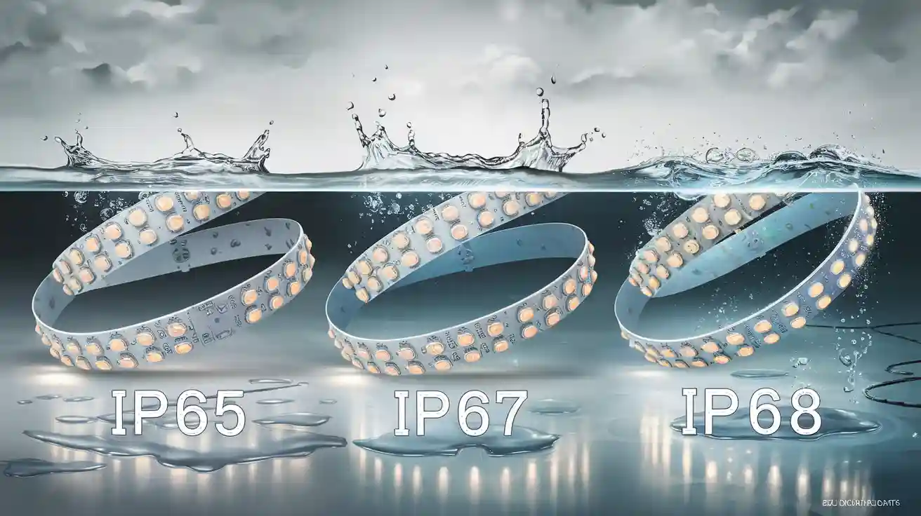Wat is het verschil tussen IP65, IP67 en IP68 LED-strips?
