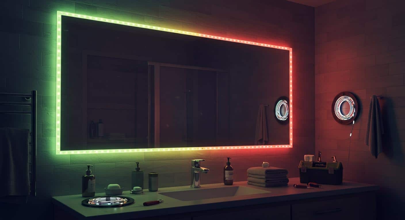 DIY Guide to Adding LED Strip Lights to Your Bathroom Mirror