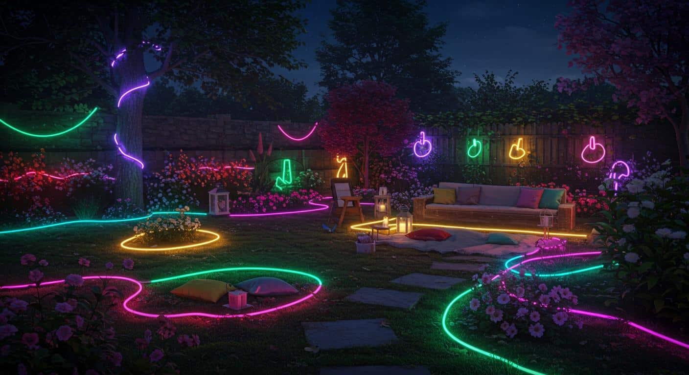Creative Ways to Use Neon Rope Lights in Your Garden