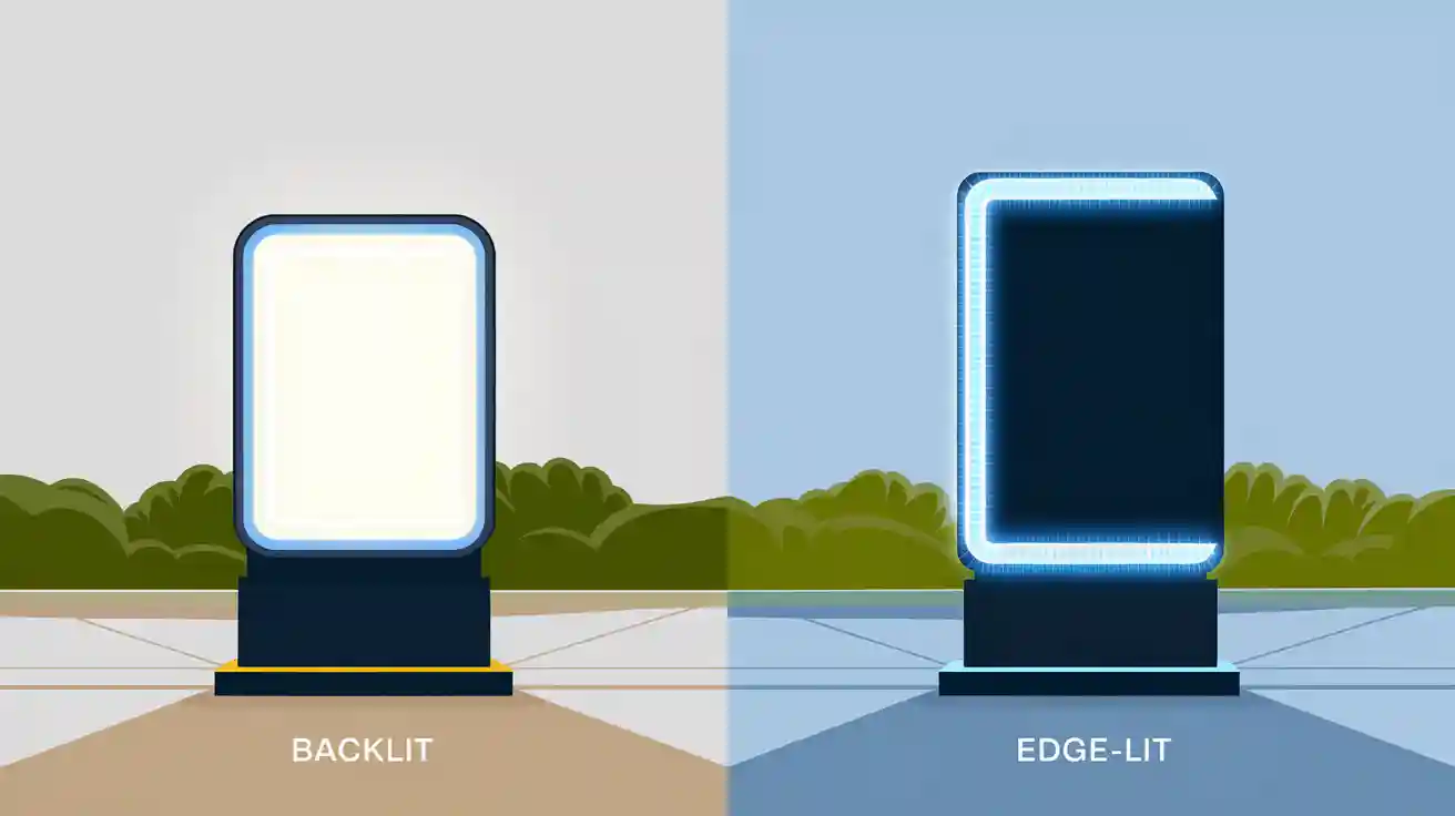 Backlit vs Edge-Lit Outdoor LED Light Boxes Explained