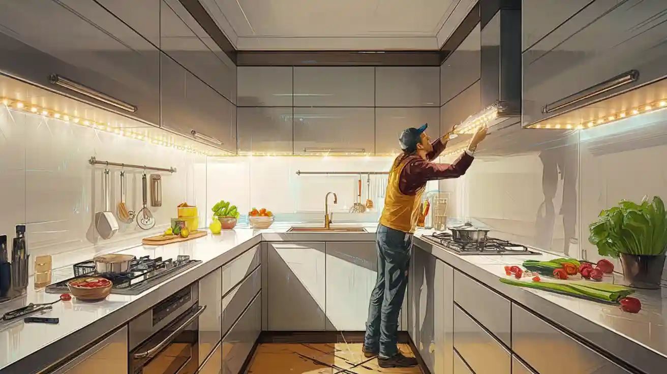Step by Step Guide to Installing LED Strip Lights in Your Kitchen