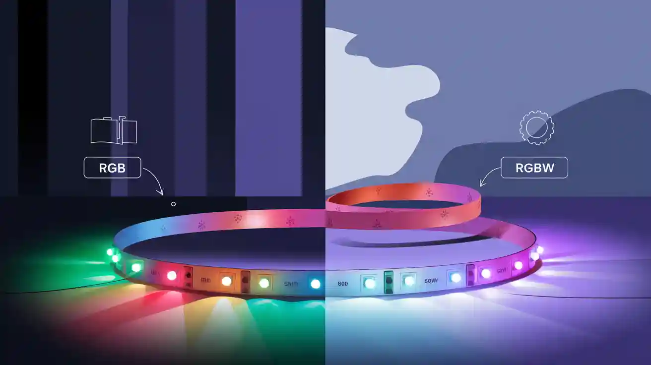 Comparing RGB and RGBW 5050 SMD LED Strips